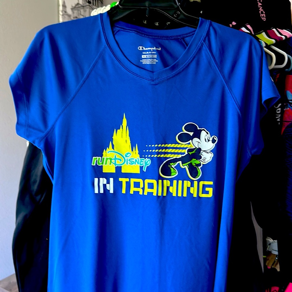 Run Disney in training running shirt